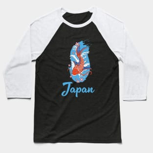 Japan Koi travel logo Baseball T-Shirt